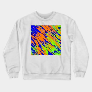 Spray Paint Orange Blue Lime Crewneck Sweatshirt